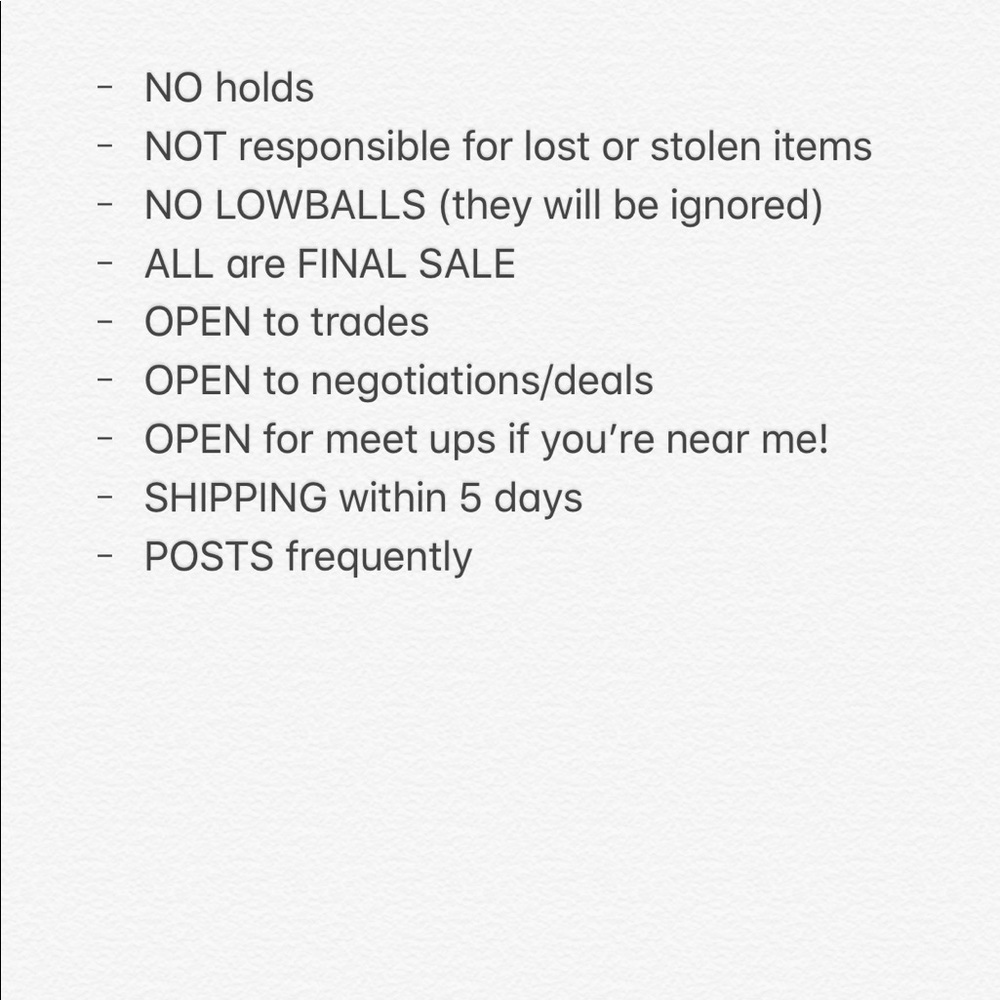 FQA/SHOP RULES - Picture 2 of 3